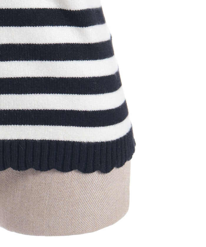 Striped Knit Pullover
