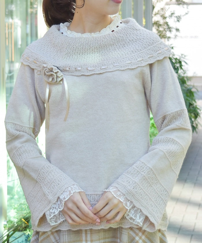 Rose Corsage Knit