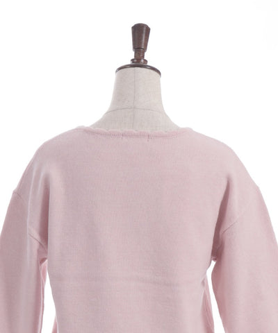 Rose & Bird Embroidery Knit Pullover