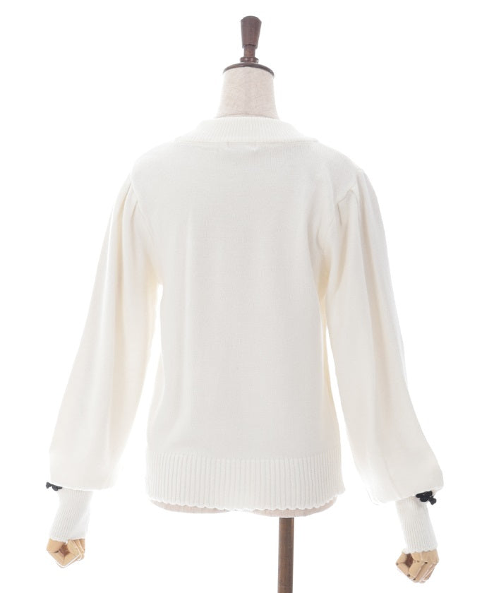 Chinese Button Knit Pullover