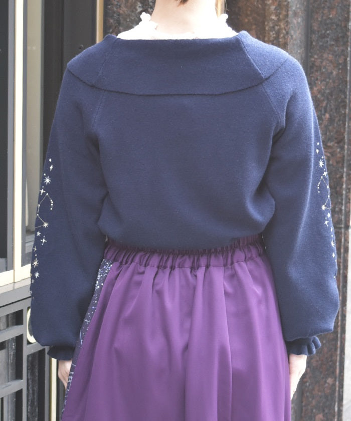Asterism Embroidery Knit Pullover