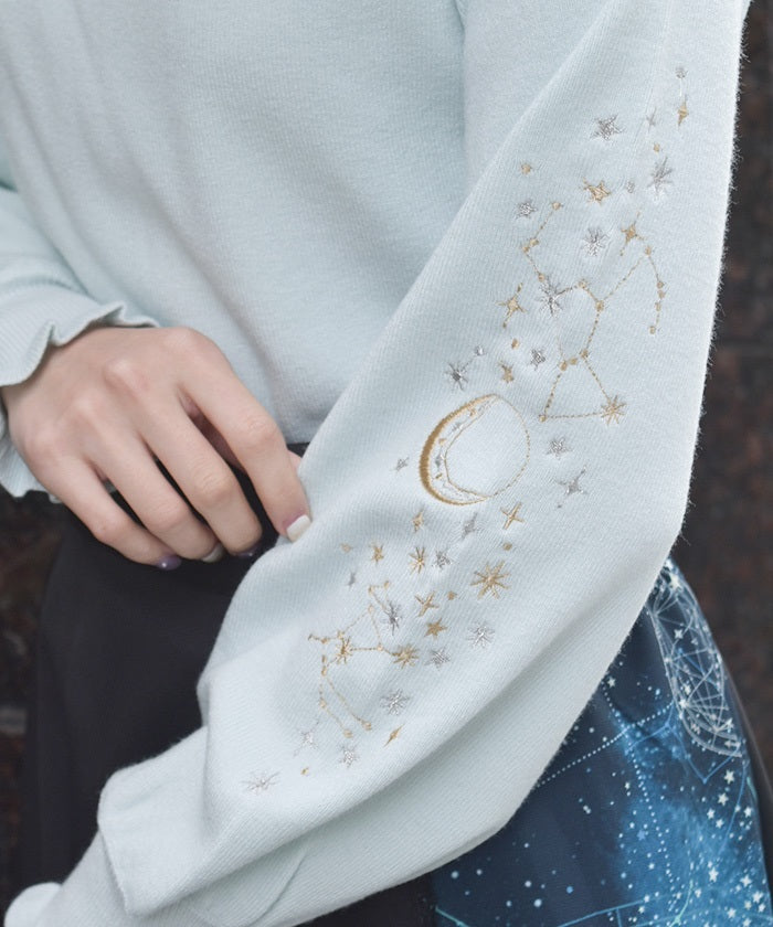 Asterism Embroidery Knit Pullover