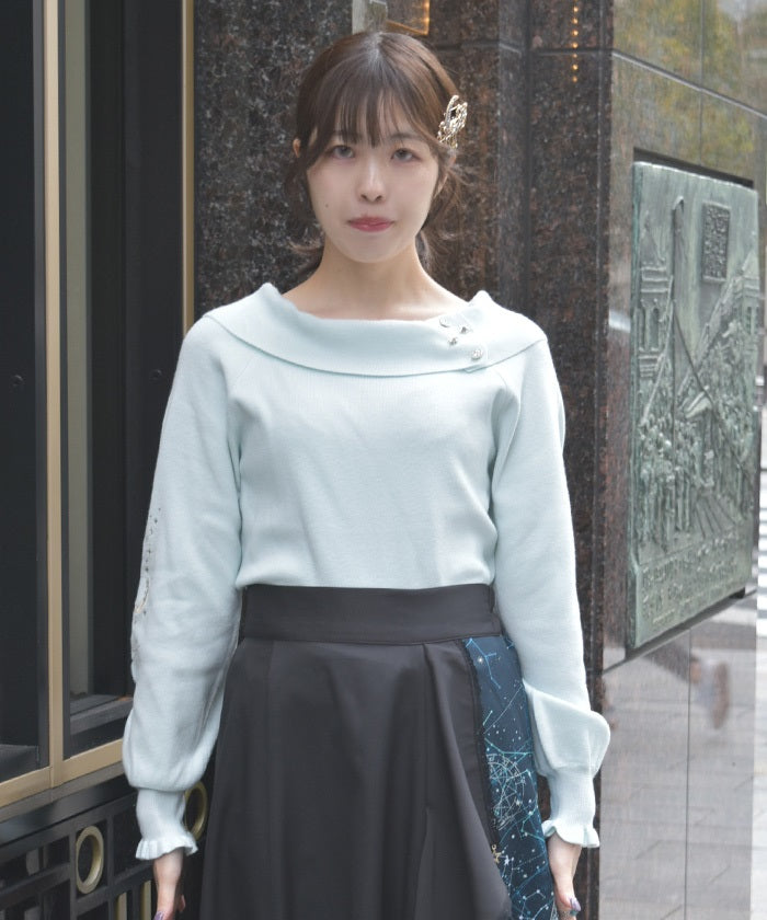 Asterism Embroidery Knit Pullover