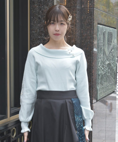 Asterism Embroidery Knit Pullover