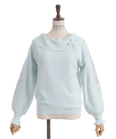 Asterism Embroidery Knit Pullover