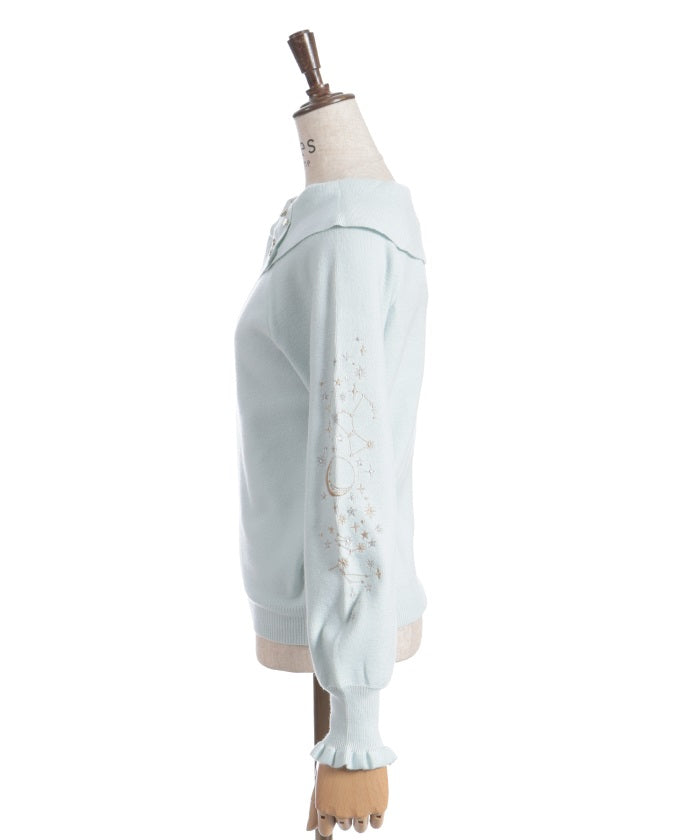 Asterism Embroidery Knit Pullover
