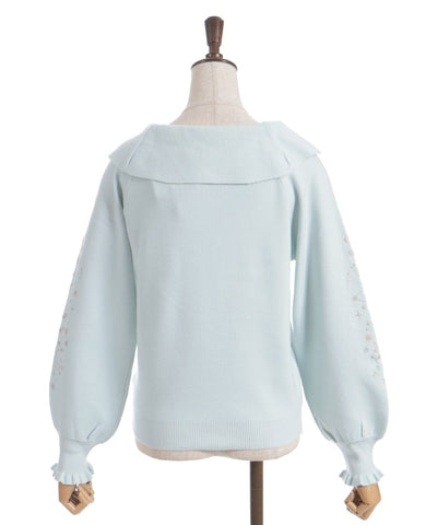 Asterism Embroidery Knit Pullover