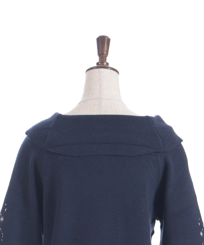 Asterism Embroidery Knit Pullover
