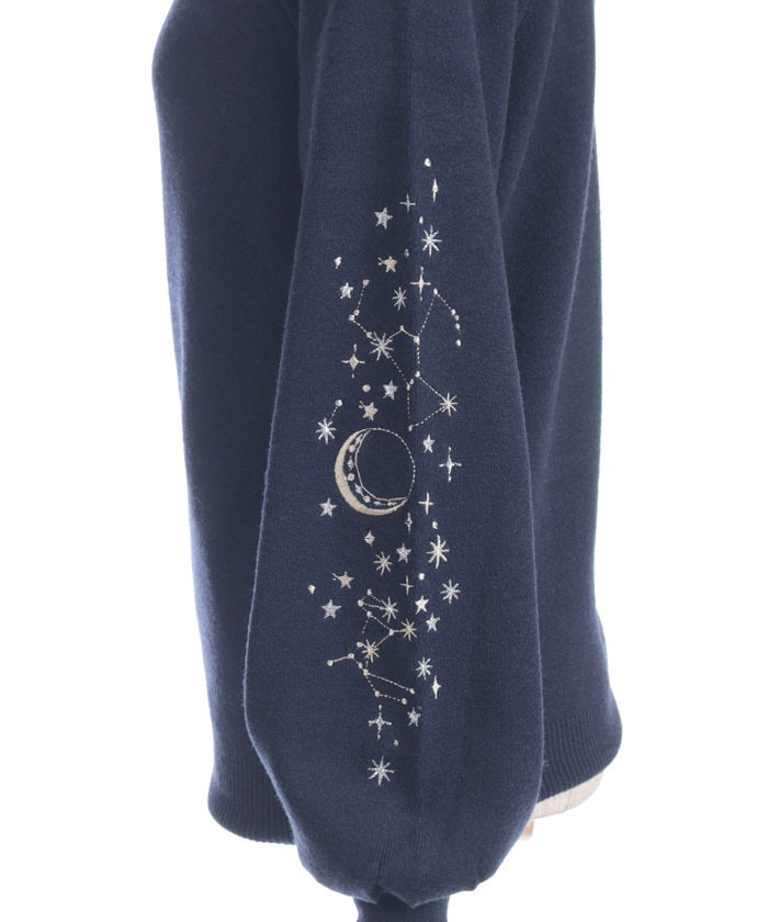 Asterism Embroidery Knit Pullover