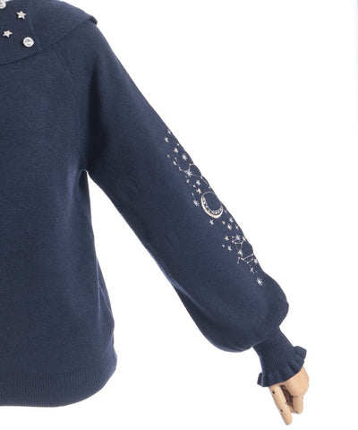 Asterism Embroidery Knit Pullover