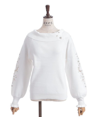 Asterism Embroidery Knit Pullover