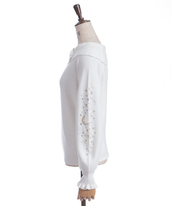 Asterism Embroidery Knit Pullover