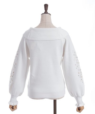 Asterism Embroidery Knit Pullover
