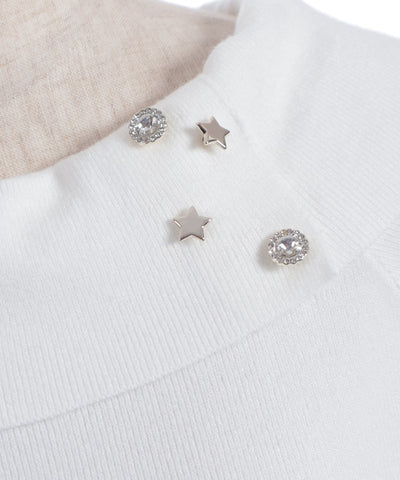 Asterism Embroidery Knit Pullover