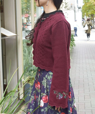 Seasonal Fruits Knit Cardigan