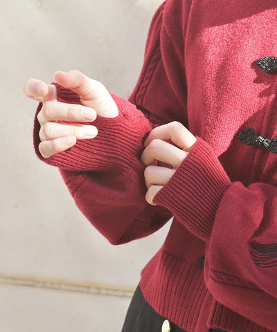 Tassel Embroidery Chinese Style Cardigan