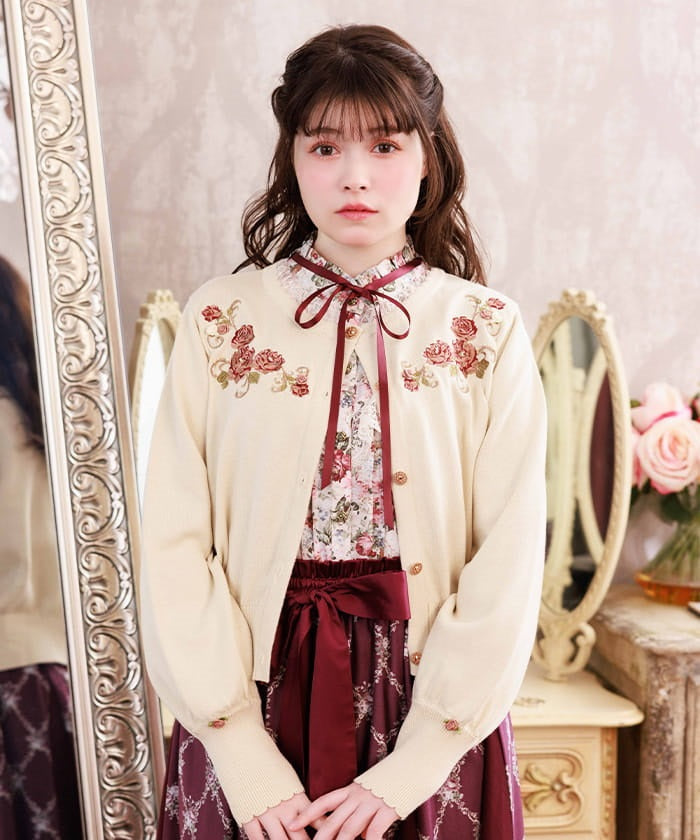 Flower Garden Embroidery Cardigan