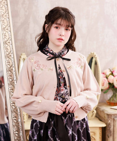 Flower Garden Embroidery Cardigan