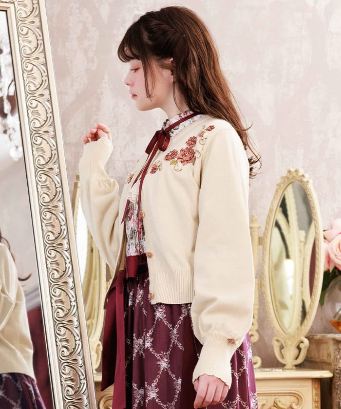 Flower Garden Embroidery Cardigan