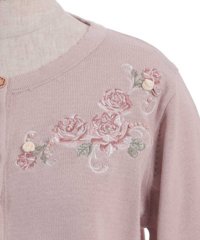 Flower Garden Embroidery Cardigan