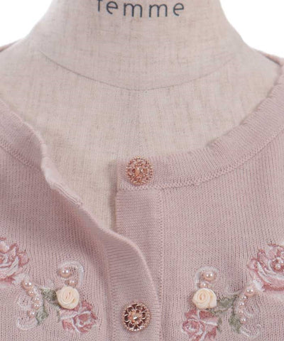 Flower Garden Embroidery Cardigan