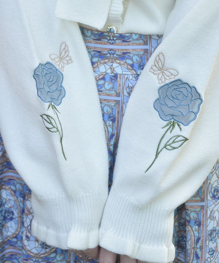 Rose Stained Glass Cardigan