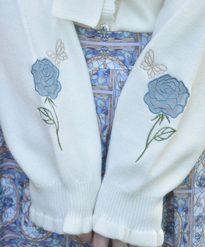 Rose Stained Glass Cardigan