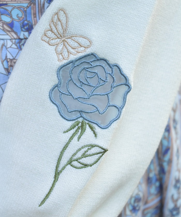 Rose Stained Glass Cardigan