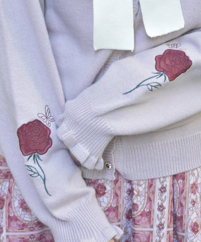 Rose Stained Glass Cardigan