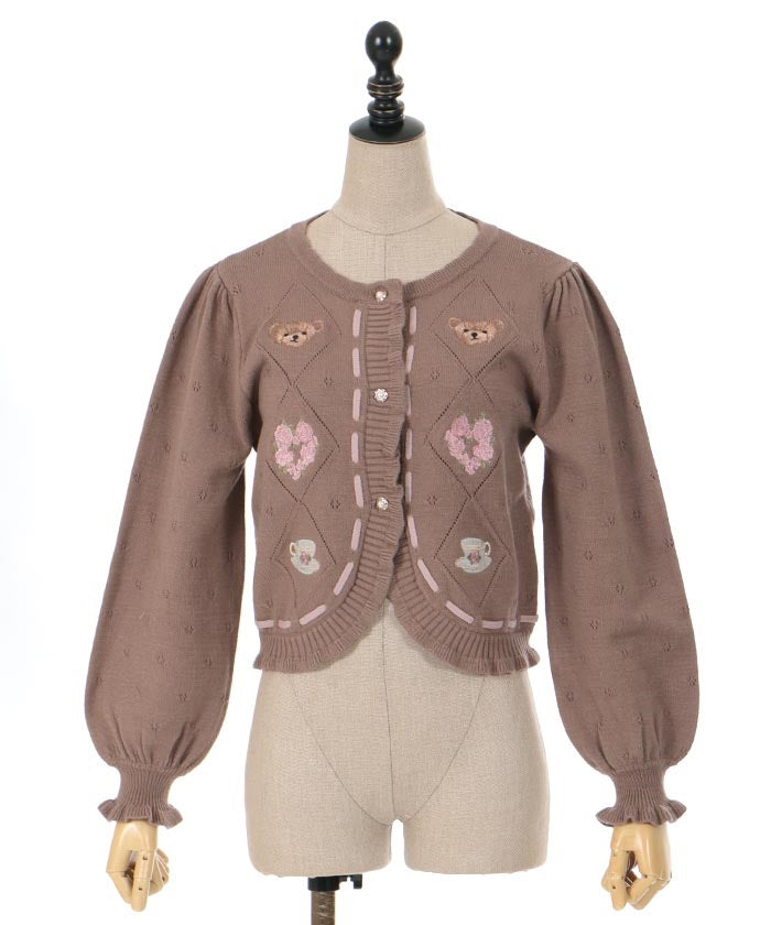 Rosy Bear Knit Cardigan (Made to Order) – axes femme from JAPAN