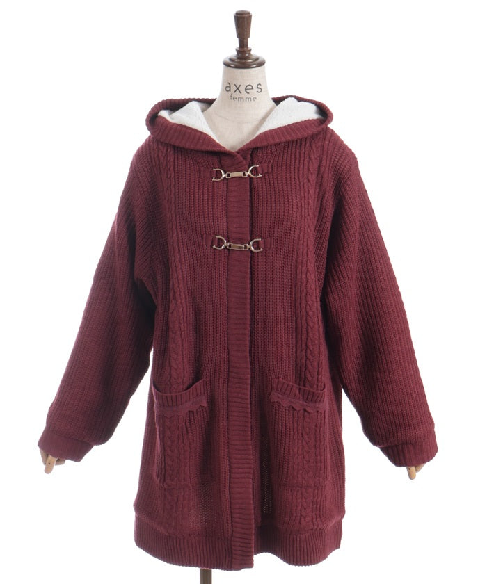 Boa Lining Knit Coatigan