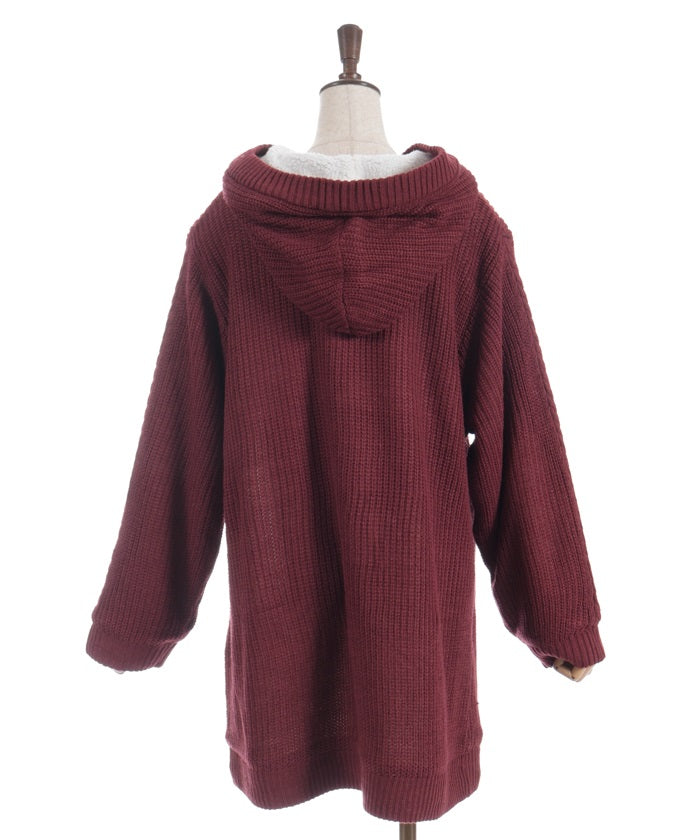 Boa Lining Knit Coatigan