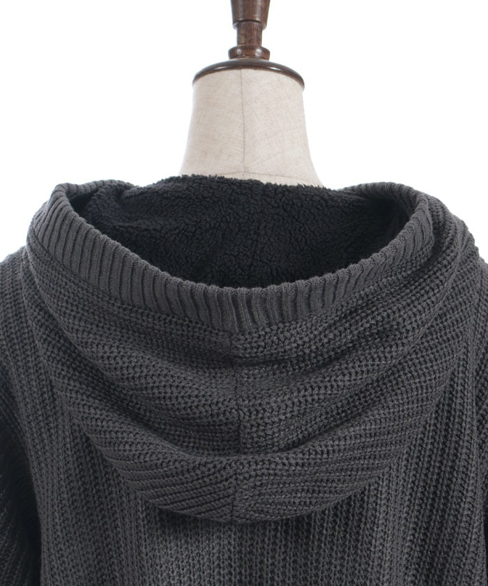 Boa Lining Knit Coatigan