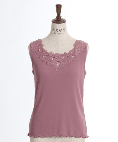 Quick-Dry Lace Tank Top