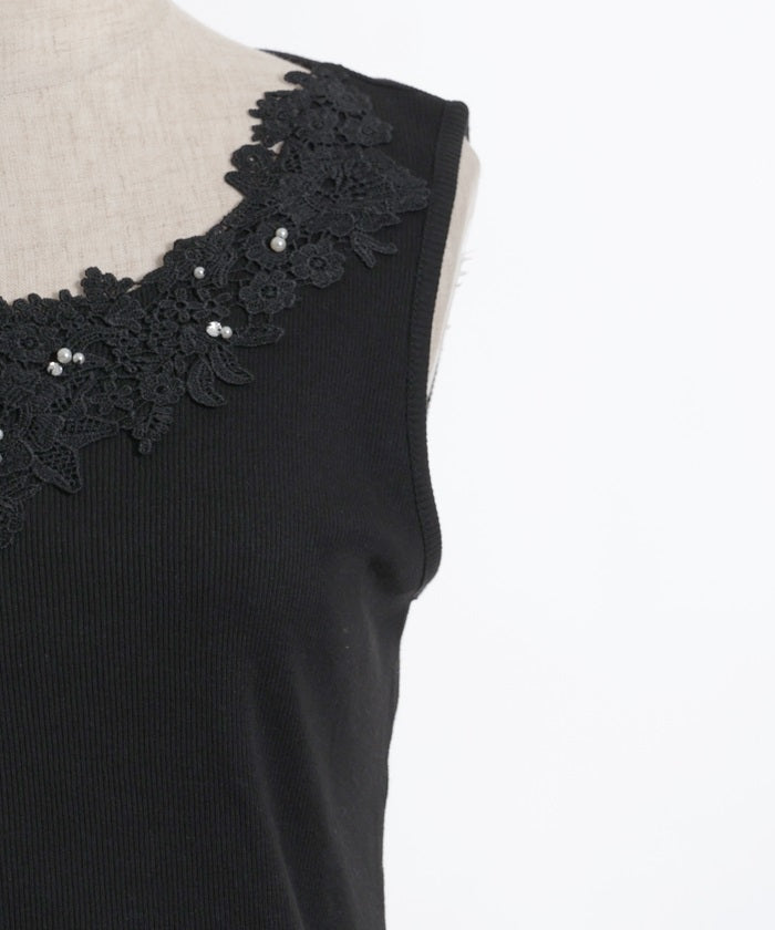 Quick-Dry Lace Tank Top