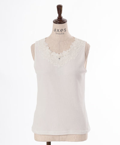 Quick-Dry Flower Lace Tank Top