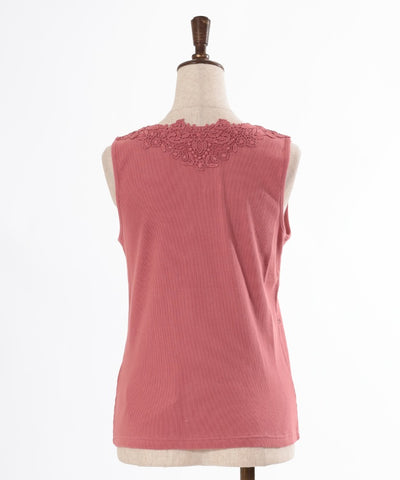 Quick-Dry Flower Lace Tank Top