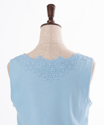 Quick-Dry Flower Lace Tank Top