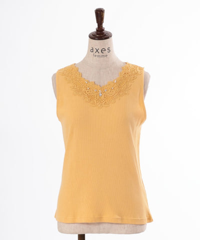 Quick-Dry Flower Lace Tank Top