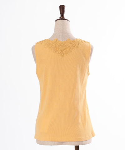 Quick-Dry Flower Lace Tank Top