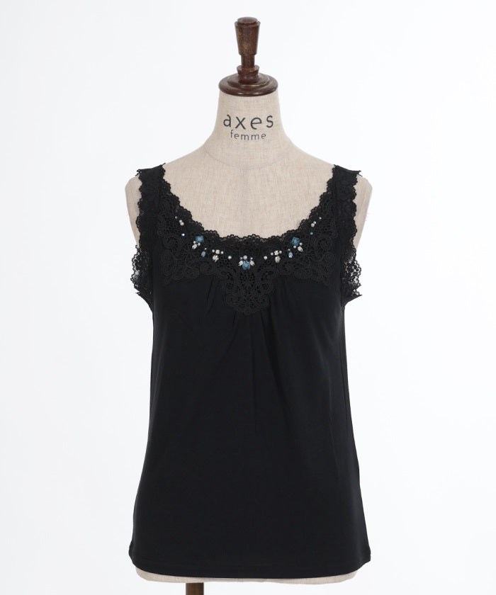 Bijoux & Lace Design Tank Top