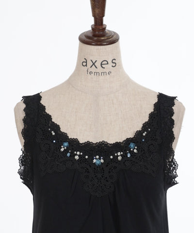 Bijoux & Lace Design Tank Top