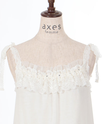 Shoulder Ribbon Lace Frill Inner