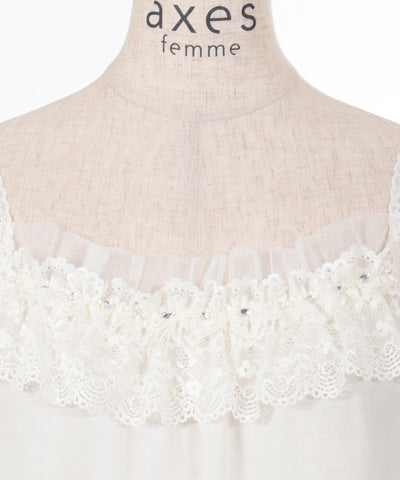 Shoulder Ribbon Lace Frill Inner