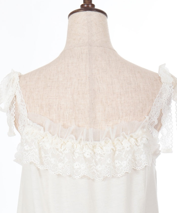 Shoulder Ribbon Lace Frill Inner