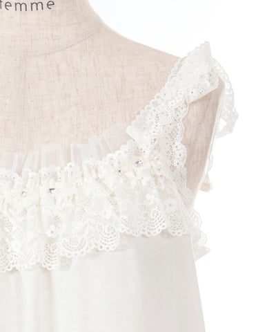 Shoulder Ribbon Lace Frill Inner