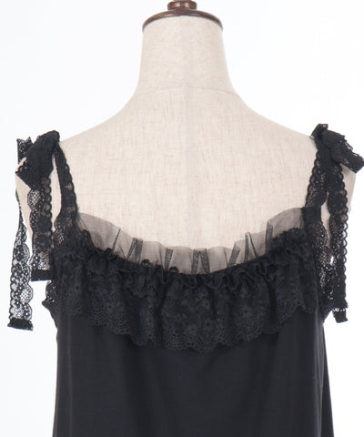 Shoulder Ribbon Lace Frill Inner