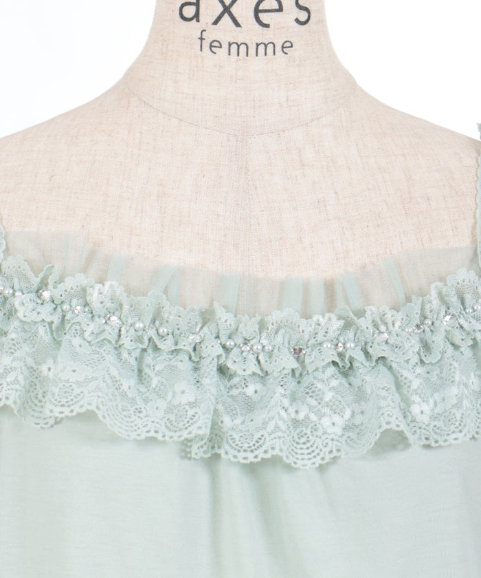 Shoulder Ribbon Lace Frill Inner