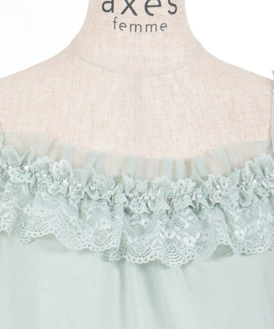 Shoulder Ribbon Lace Frill Inner