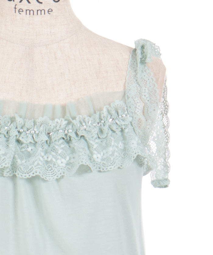 Shoulder Ribbon Lace Frill Inner